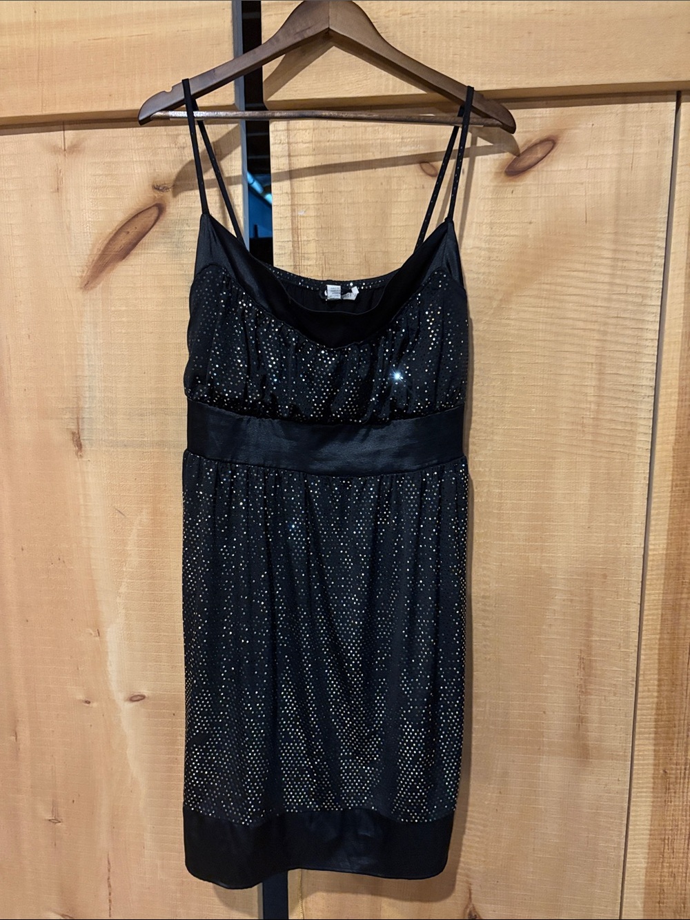 Taboo Black Sparkle Mini Dress